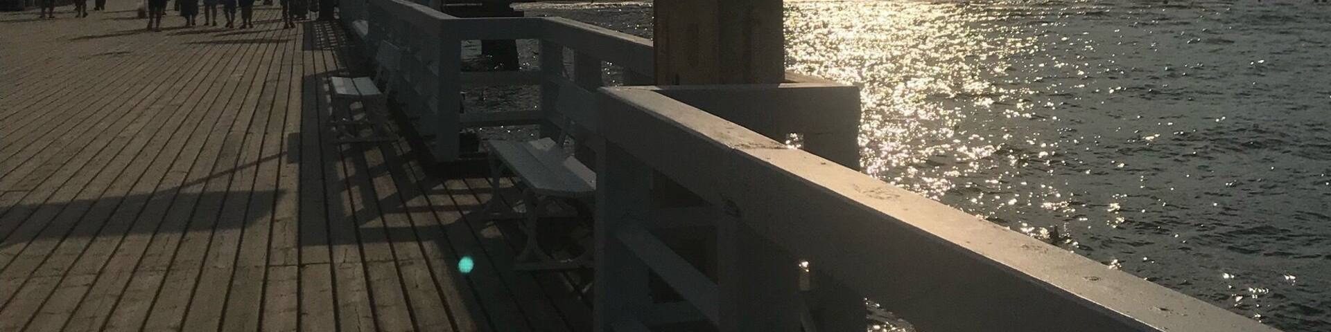 Sopot Pier, Poland 🇵🇱Longest wooden pier in Europe at 511.5m. It was opened in 1827 and is a lovely, clean pier with plenty of wooden benches to sit and breathe in the fresh air and look out onto the Baltic Sea. There was a small charge to get onto the pier when I visited but I think the charge is only in place during high season.