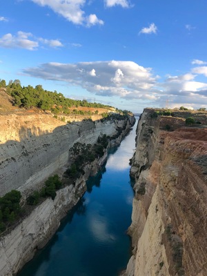Corinth Canal in Greece
