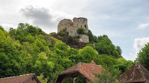 Castle Gaillard in Normandy, France