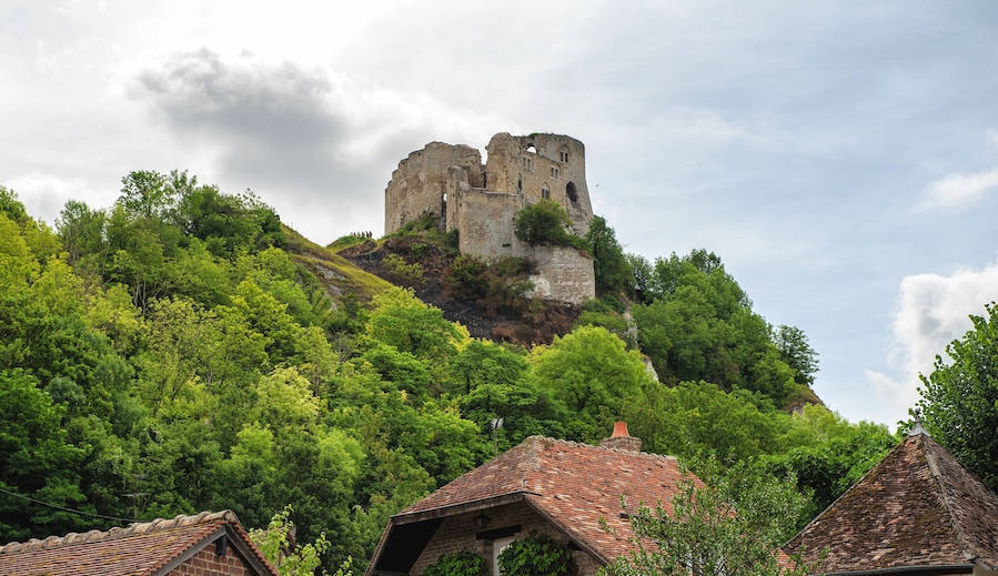 Castle Gaillard in Normandy, France