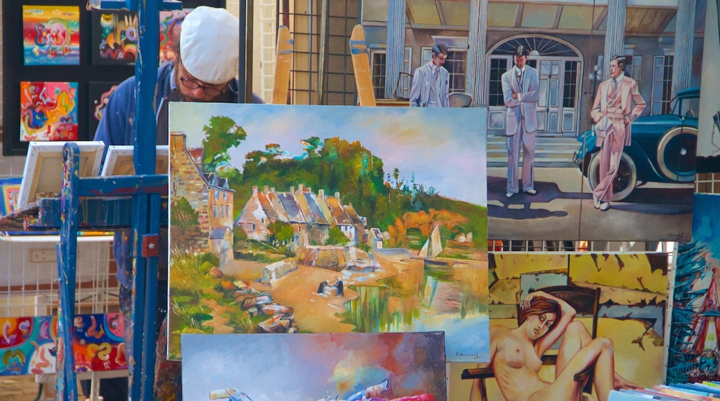 Saint-Malo som viser kunst