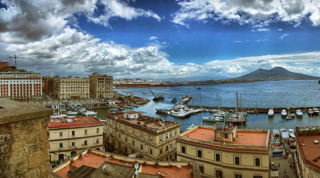 View of Mt. Vesuvius from Naples.