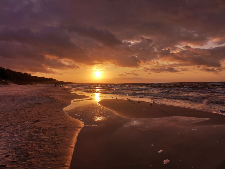 Sunset over the Baltic Sea