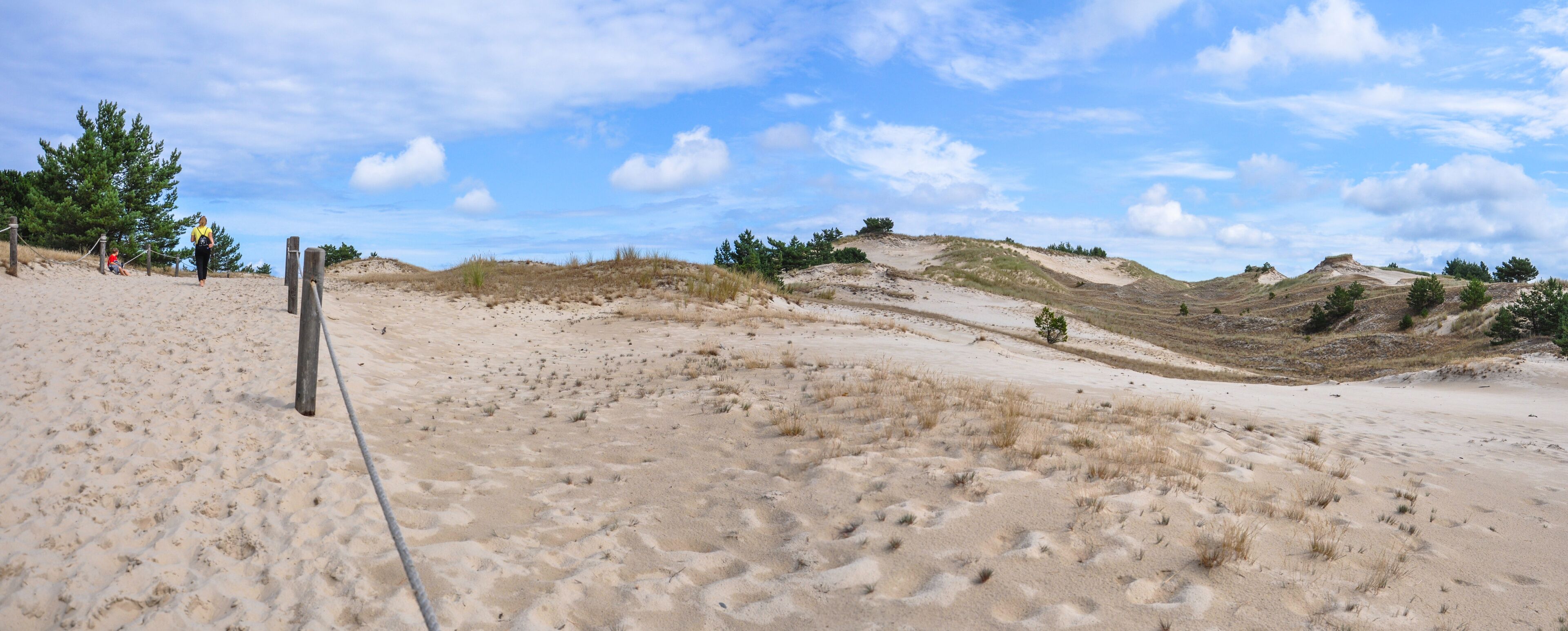 Moving dunes in the Slowinski National Park near the city of Leba, Baltic Sea Coast, Poland