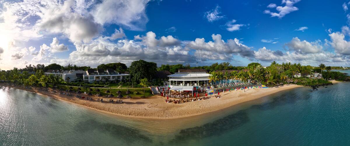 Grand Gaube from the air - Mauritius