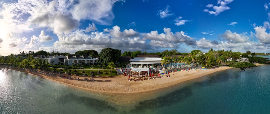 Grand Gaube from the air - Mauritius