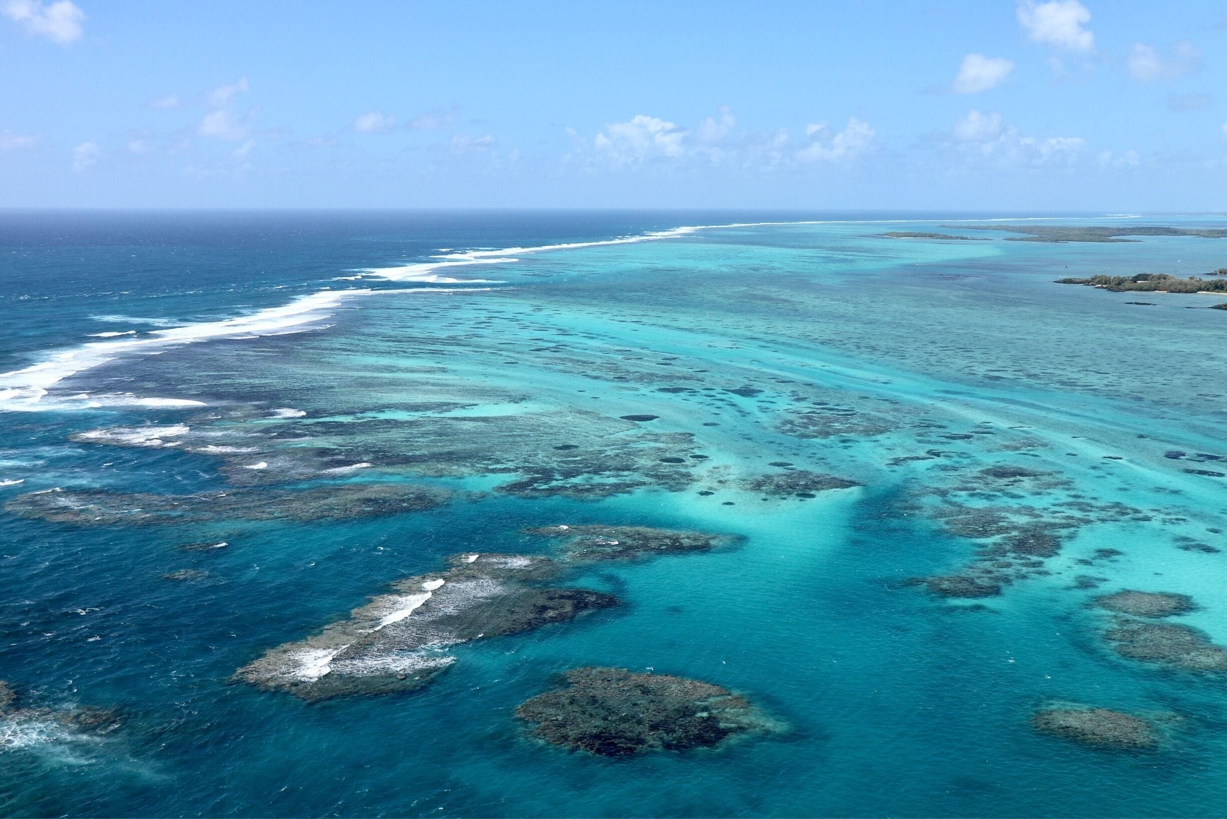 An amazing way to see the coastline of Mauritius is to take a flight in a light aircraft around the coral reef.

From the air you can see the turtles swimming and catch the odd stingray basking in the shallow waters.