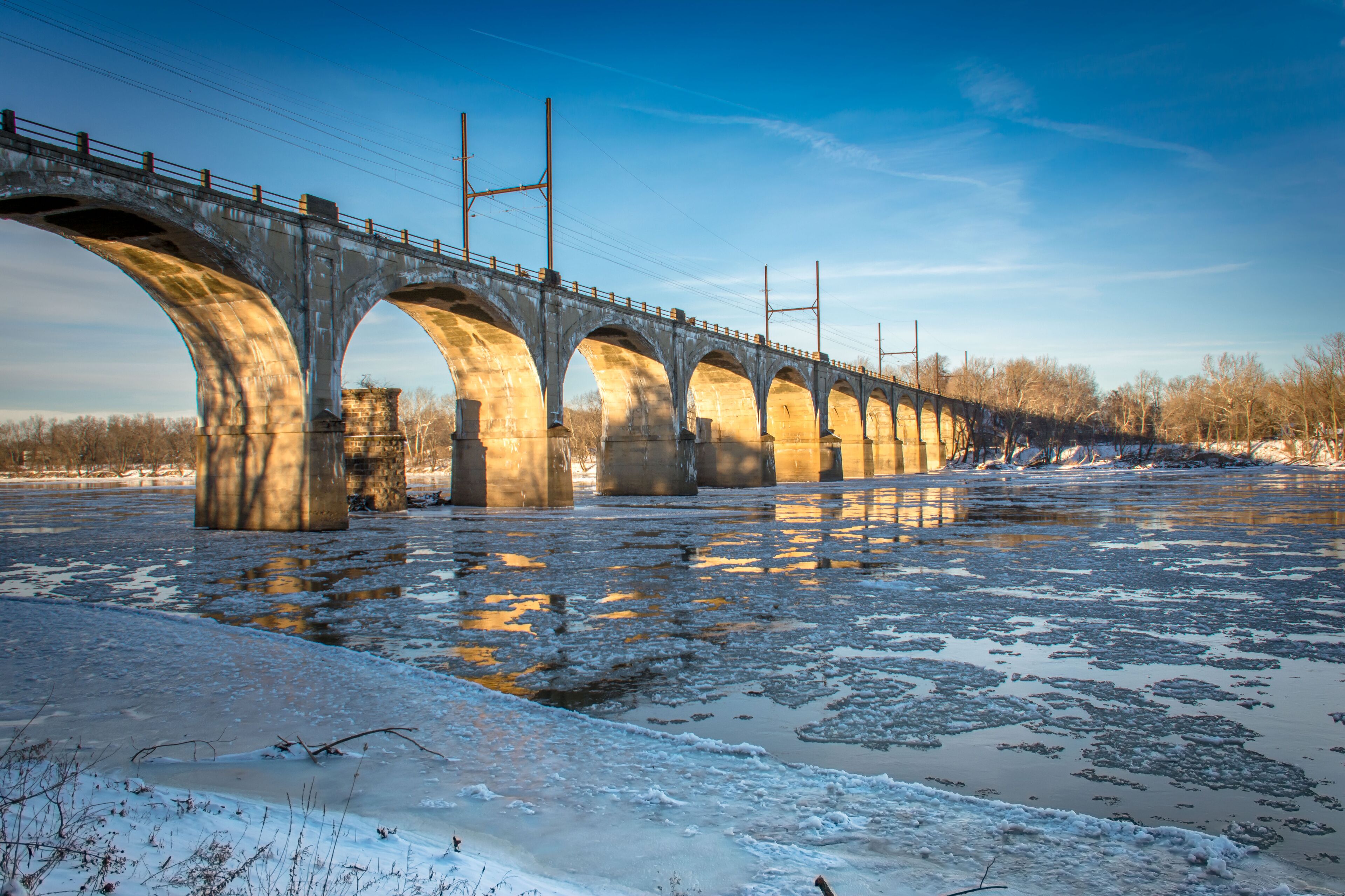 West Trenton Railroad Bridge, Yardley, Pennsylvania, USA