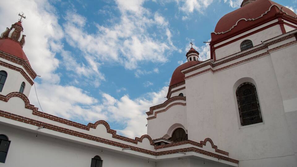 The Church of Our Lady of Tonatico, which was built by Franciscan friars in the 17th century