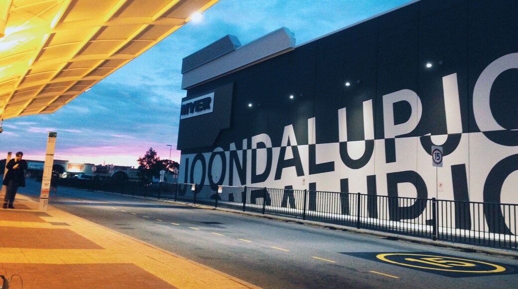 Sunset in Joondalup train station, Western Australia.