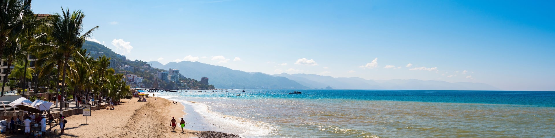 Plage paradisiaque , baie de Banderas, Nuevo Vallarta, Jalisco, Mexique