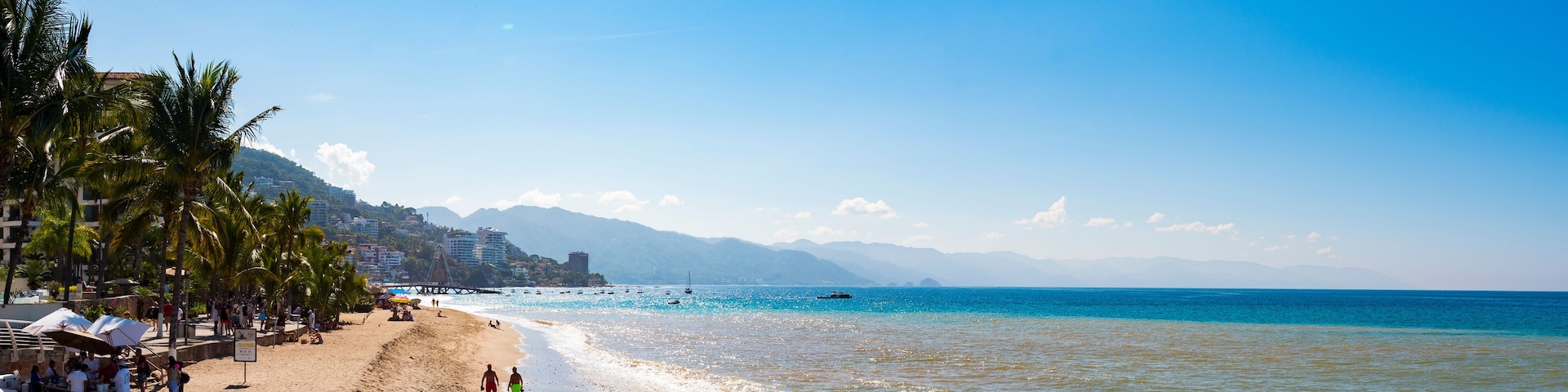 Plage paradisiaque , baie de Banderas, Nuevo Vallarta, Jalisco, Mexique