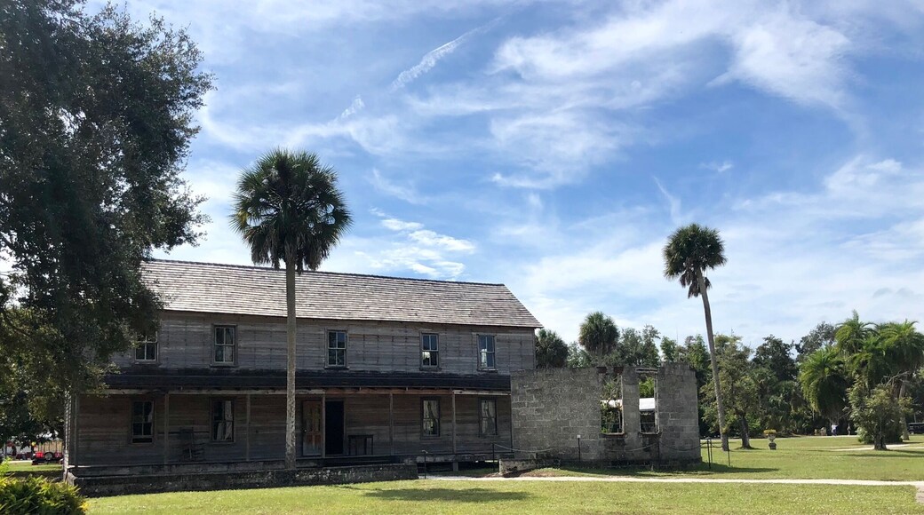 Dating to 1896, this building is referred to as the Founders Hall. It is the oldest surviving structure at the settlement. Koreshan members who joined the religious order and lived within the confines of the Settlement were required to be celibate, give their property to the Unity and work for the building of the New Jerusalem. Equity among the sexes was ordained and everyone had a job and place in life.