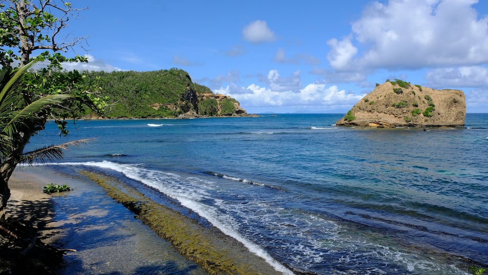 Coastline of Dominica near Calibishie