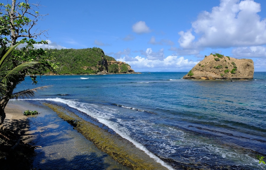 Coastline of Dominica near Calibishie