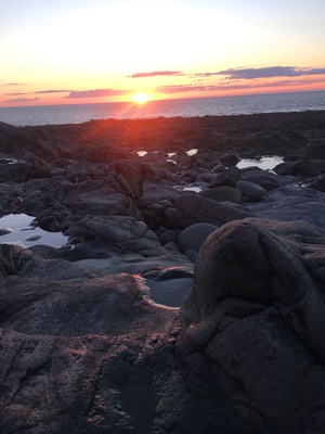 Sunset on the bay of Fundy