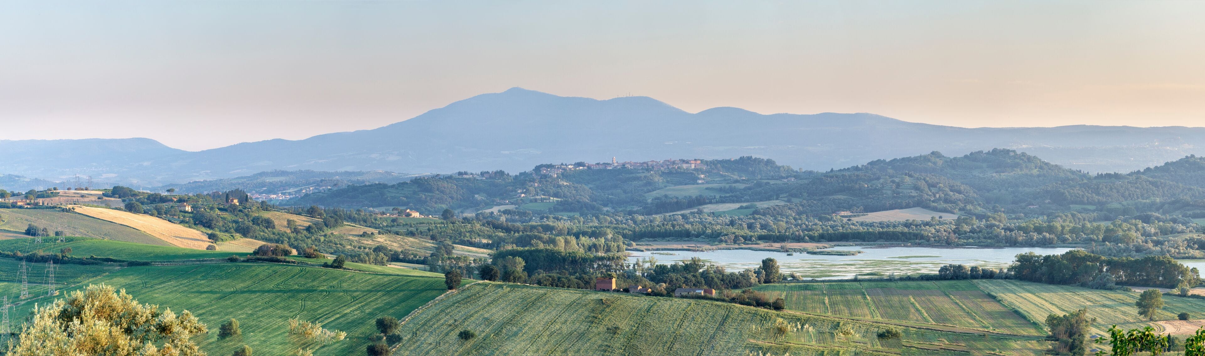 Panorama: Chiusi in der Toscana und Umgebung