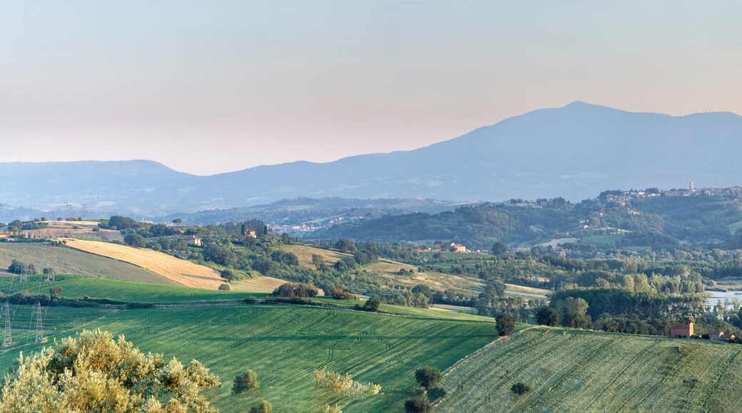 Panorama: Chiusi in der Toscana und Umgebung