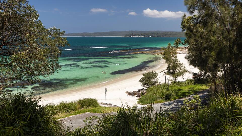 Hyams beach near Jervis Bay in NSW, Australia