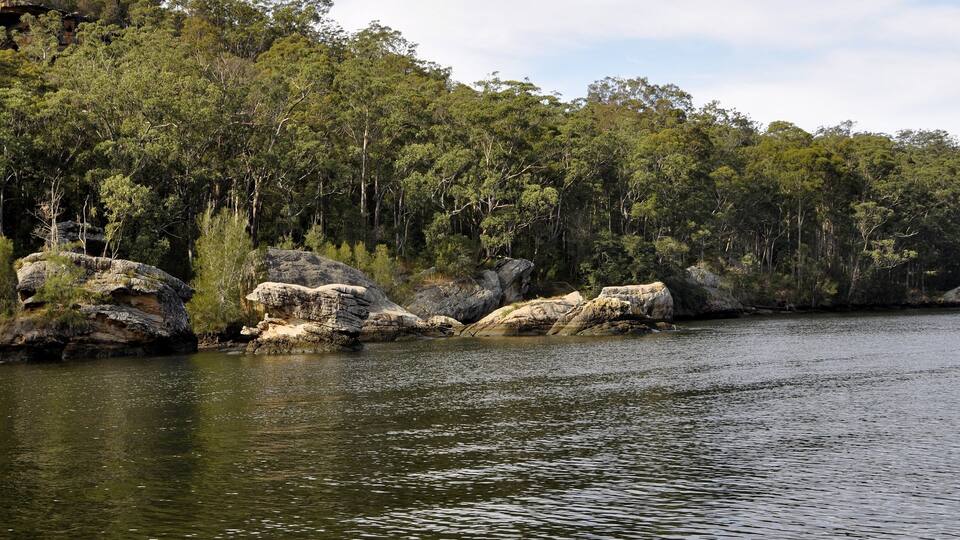 Shoalhaven River scene near Nowra, New South Wales Australia