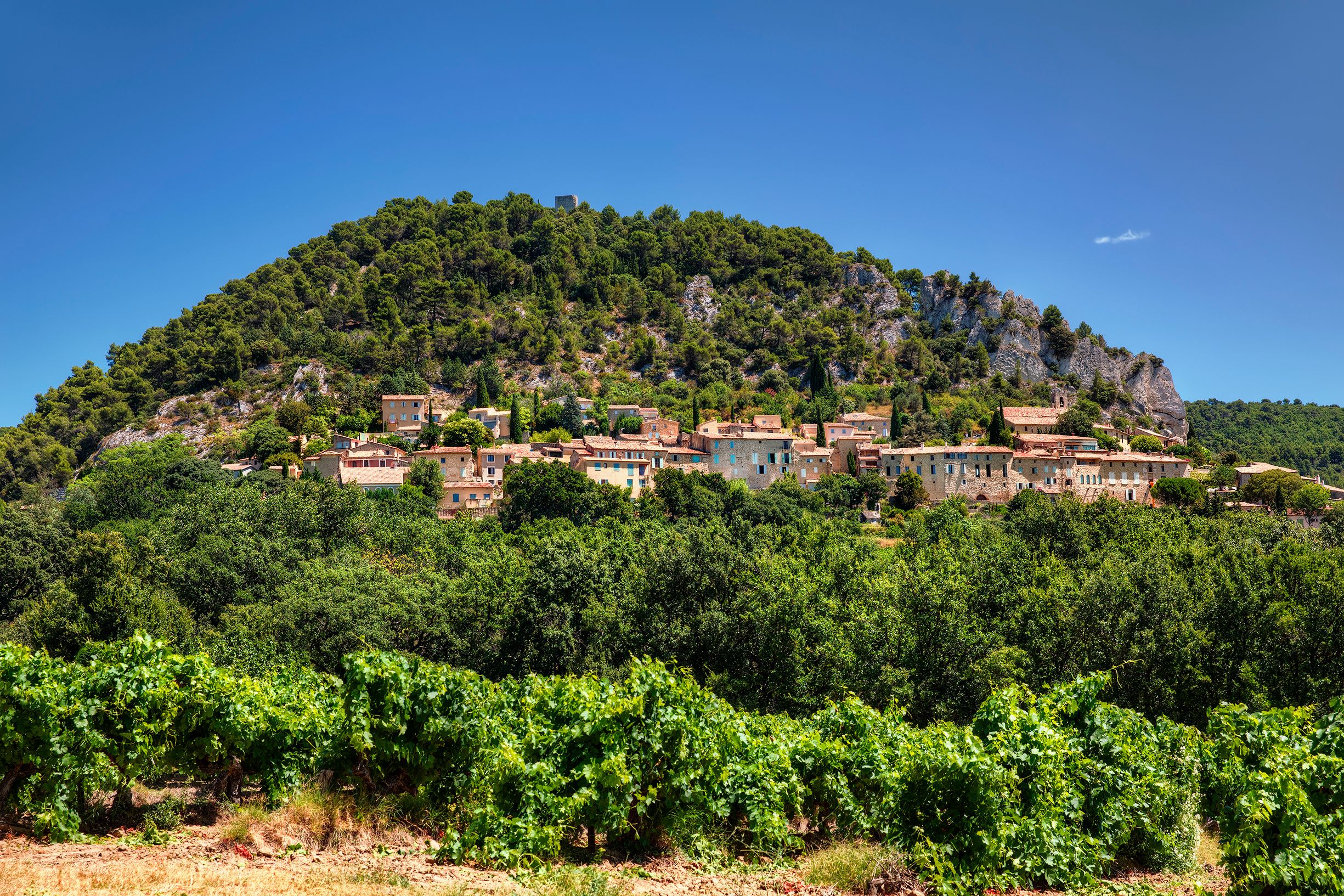 View of the Village of Seguret, Provence