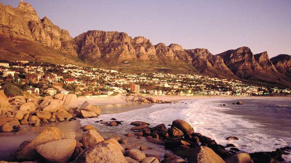 Camps Bay featuring general coastal views, mountains and landscape views