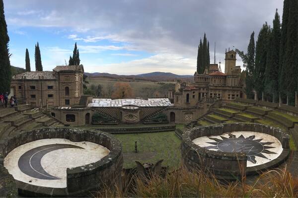 What an amazing find!!!! Literally in the middle of nowhere, La Scarzoula was a 16th century monastery acquired by Tomaso Bozzi in the 1950s. He proceeded to build what he called his “ideal city”, which features various building structures with a ton of mystic symbols and seven theaters. The theaters are a reference to the drama we call life.