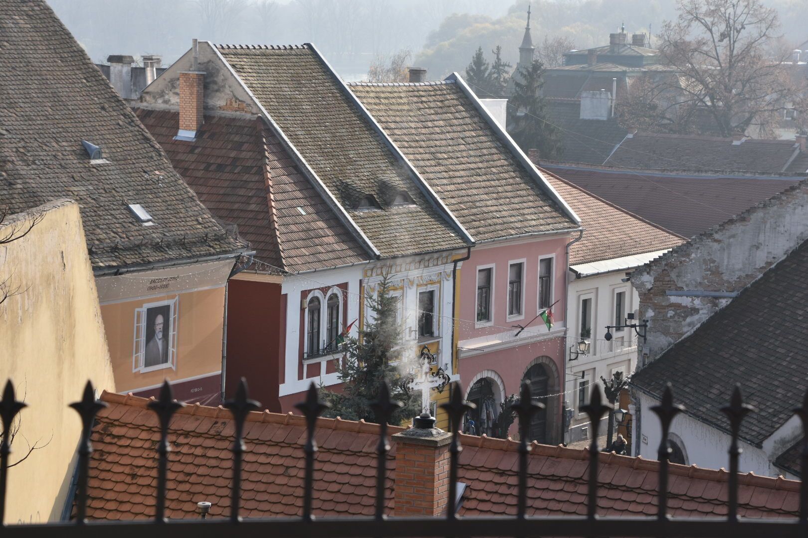 Roofs as seen from the Church Hill, where the Roman Catholic church is located
