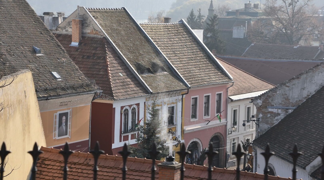 Roofs as seen from the Church Hill, where the Roman Catholic church is located