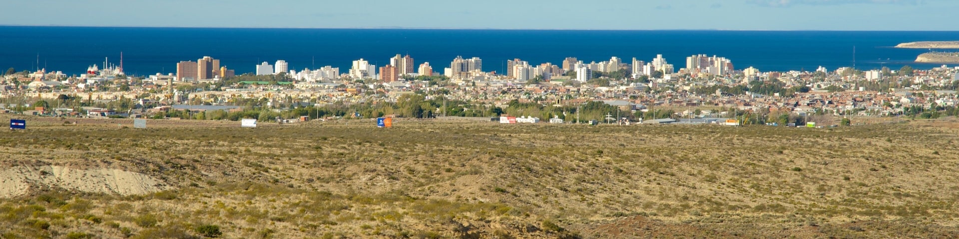 Patagonia Region featuring a city and tranquil scenes