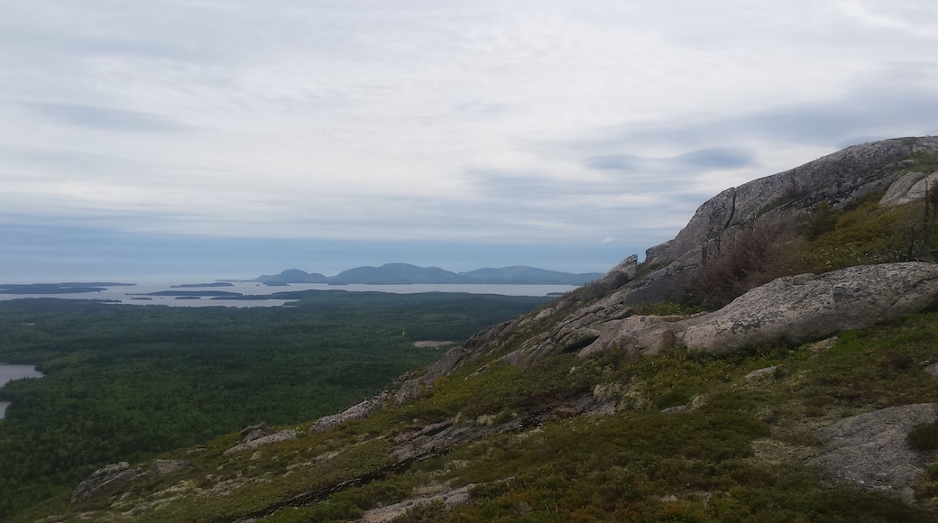 View of Mount Desert Island from Schoodic Mountain.