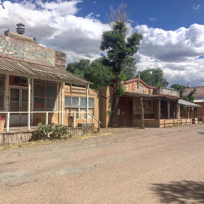 Cerrillos ghost town and mining town is untouched and mark history..