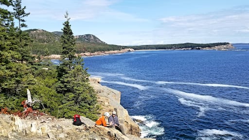 Rock climbers on Otter Cliff Overlook in Acadia National Park in Maine
#GreatOutdoors
#maine