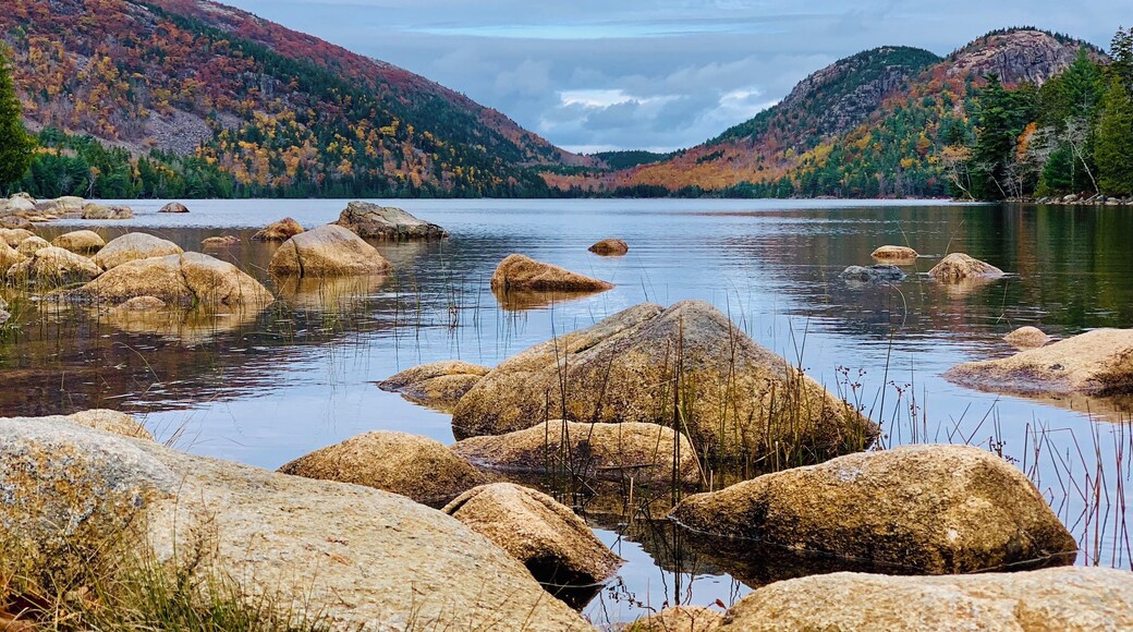 Beautiful hike around the lake in Acadia National Park. Fall 2018.