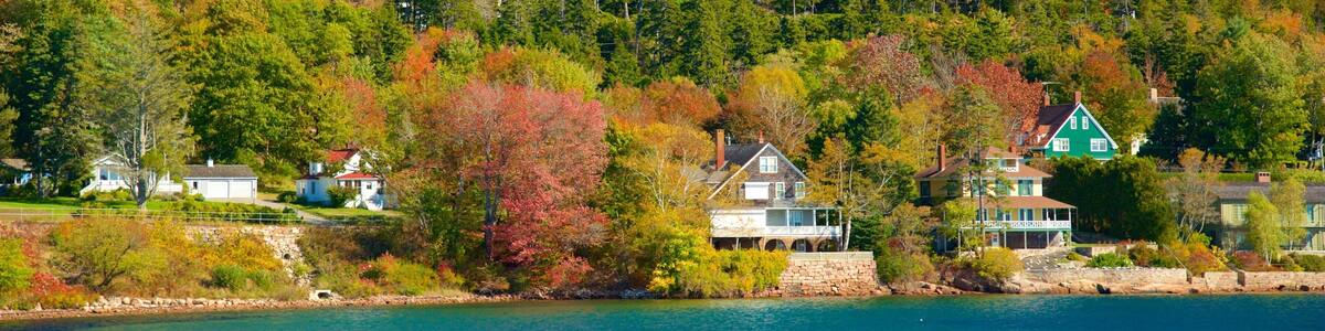 Seal Harbor featuring general coastal views and a coastal town