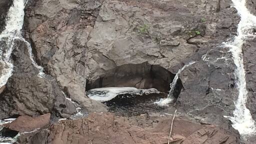 Eagle River Falls in Michigan's stunning Keweenaw Peninsula