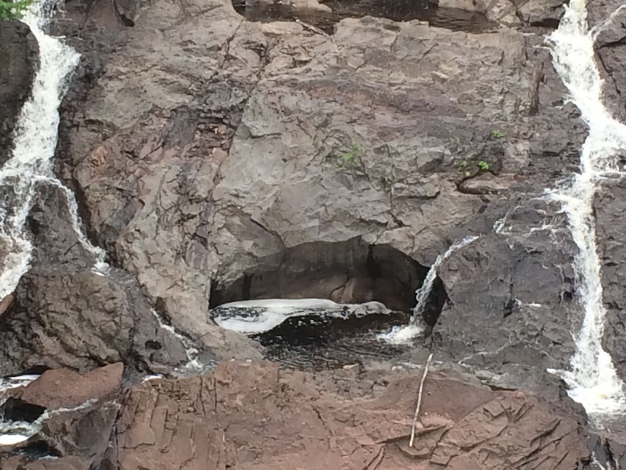Eagle River Falls in Michigan's stunning Keweenaw Peninsula