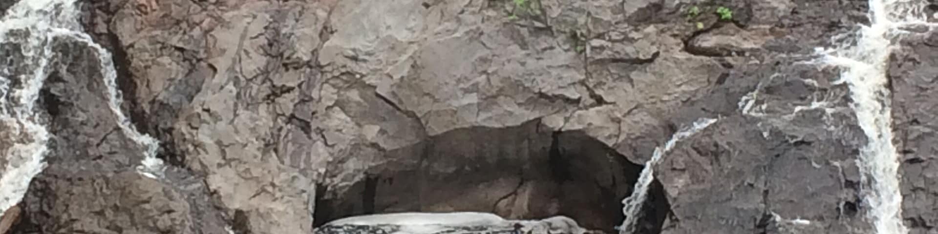 Eagle River Falls in Michigan's stunning Keweenaw Peninsula