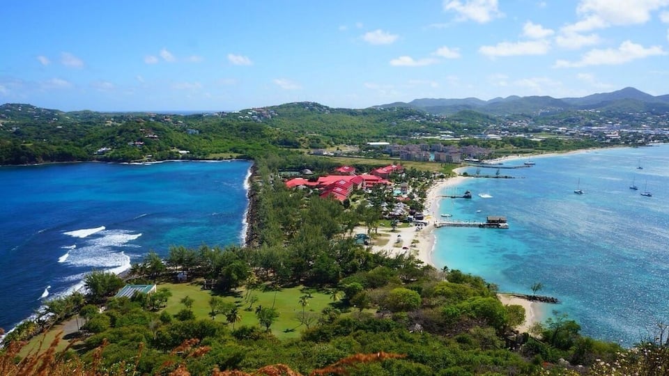 Fort Rodney was used by the British to spy on French Ships from neighbouring Martinique. Nowadays it's worth the hike for the splendid view of the Atlantic Ocean on the left and the Caribbean Sea on the right