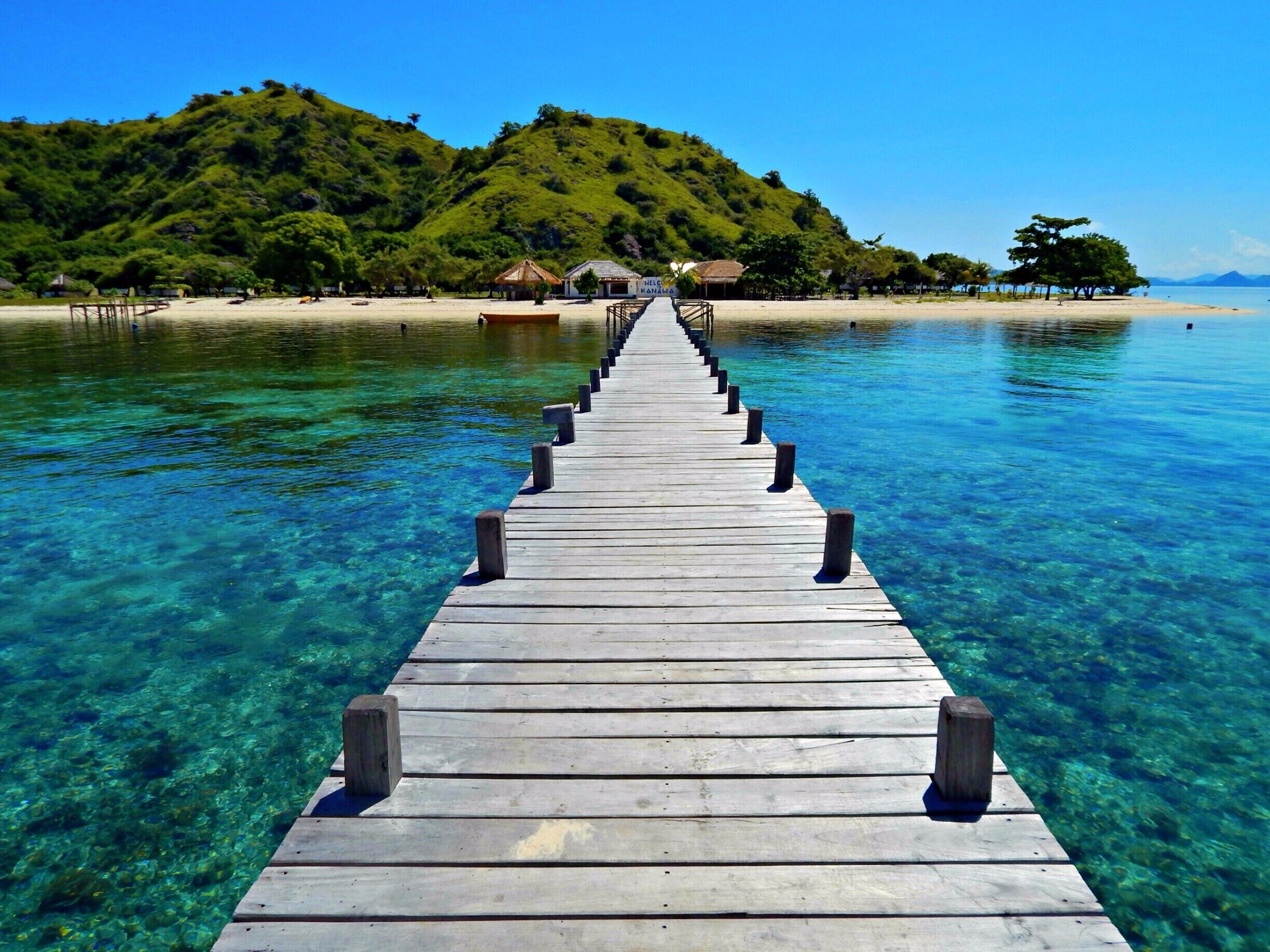 Kanawa Island. One of the most beautiful places I've ever seen. Quiet, crystal clear water, brimming with fish and live coral. Perfect for snorkeling. Went with FloresXP company, based in Labuan Bajo, Flores, Indonesia. 