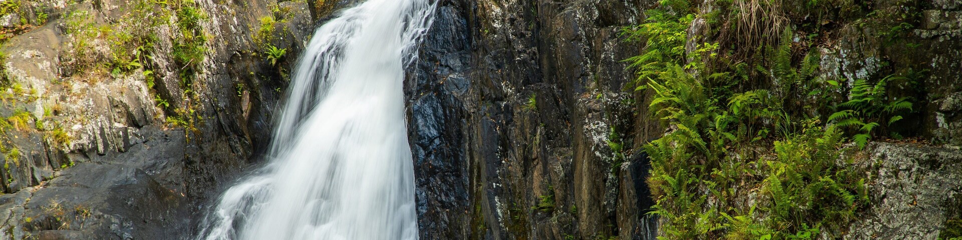 Crystal Cascades which includes a waterfall and a river or creek
