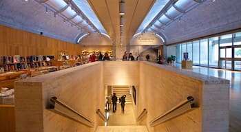 Kimbell Art Museum which includes interior views as well as a small group of people