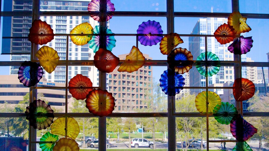 Bảo tàng Nghệ thuật Dallas trong đó bao gồm nghệ thuật và cảnh nội thất