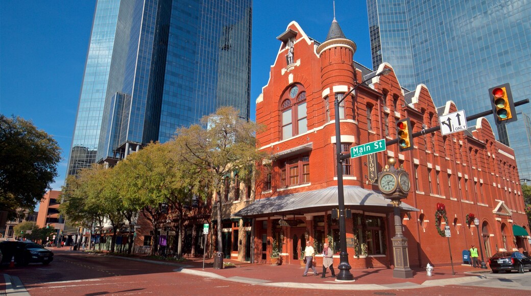 Sundance Square toont een stad en historisch erfgoed