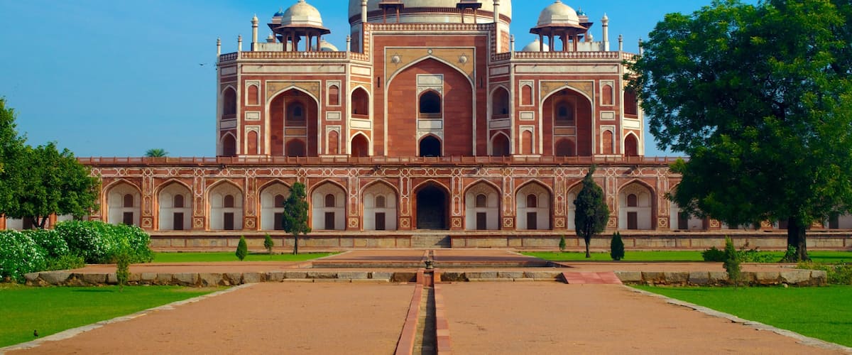 Humayun\'s Tomb featuring heritage elements, heritage architecture and a memorial