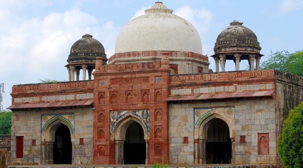 Tumba de Humayun caracterizando arquitetura de patrimĂŽnio, elementos de patrimĂŽnio e um memorial