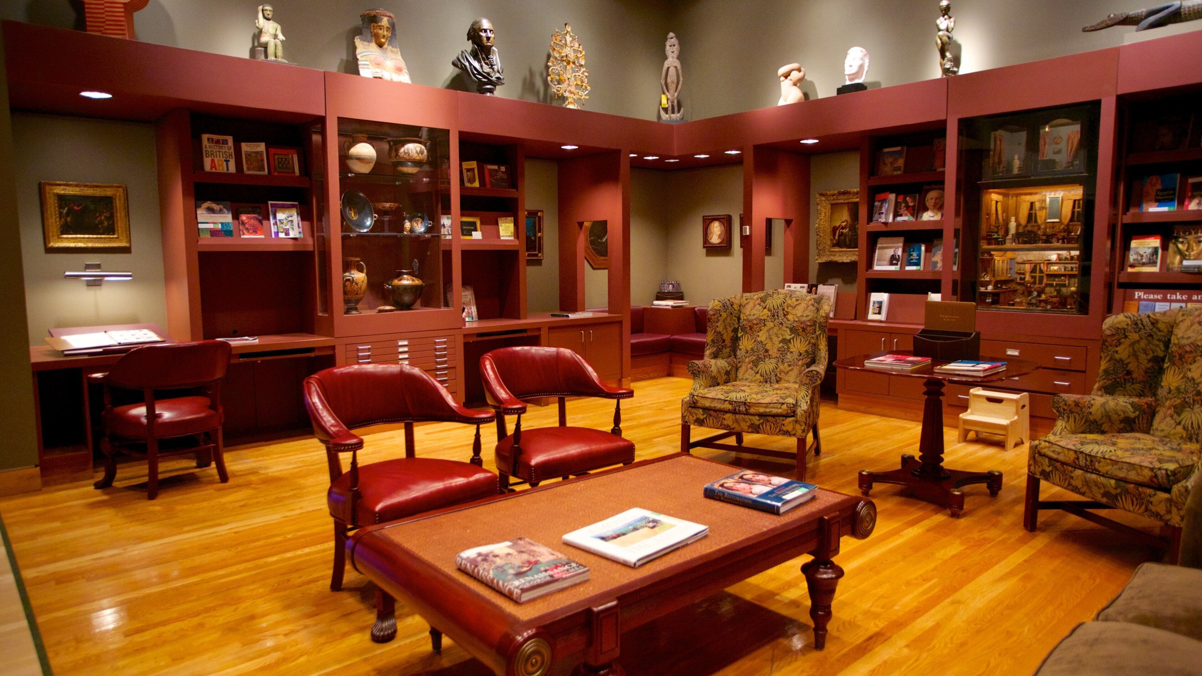 Denver kunstmuseum fasiliteter samt kunst og innendørs