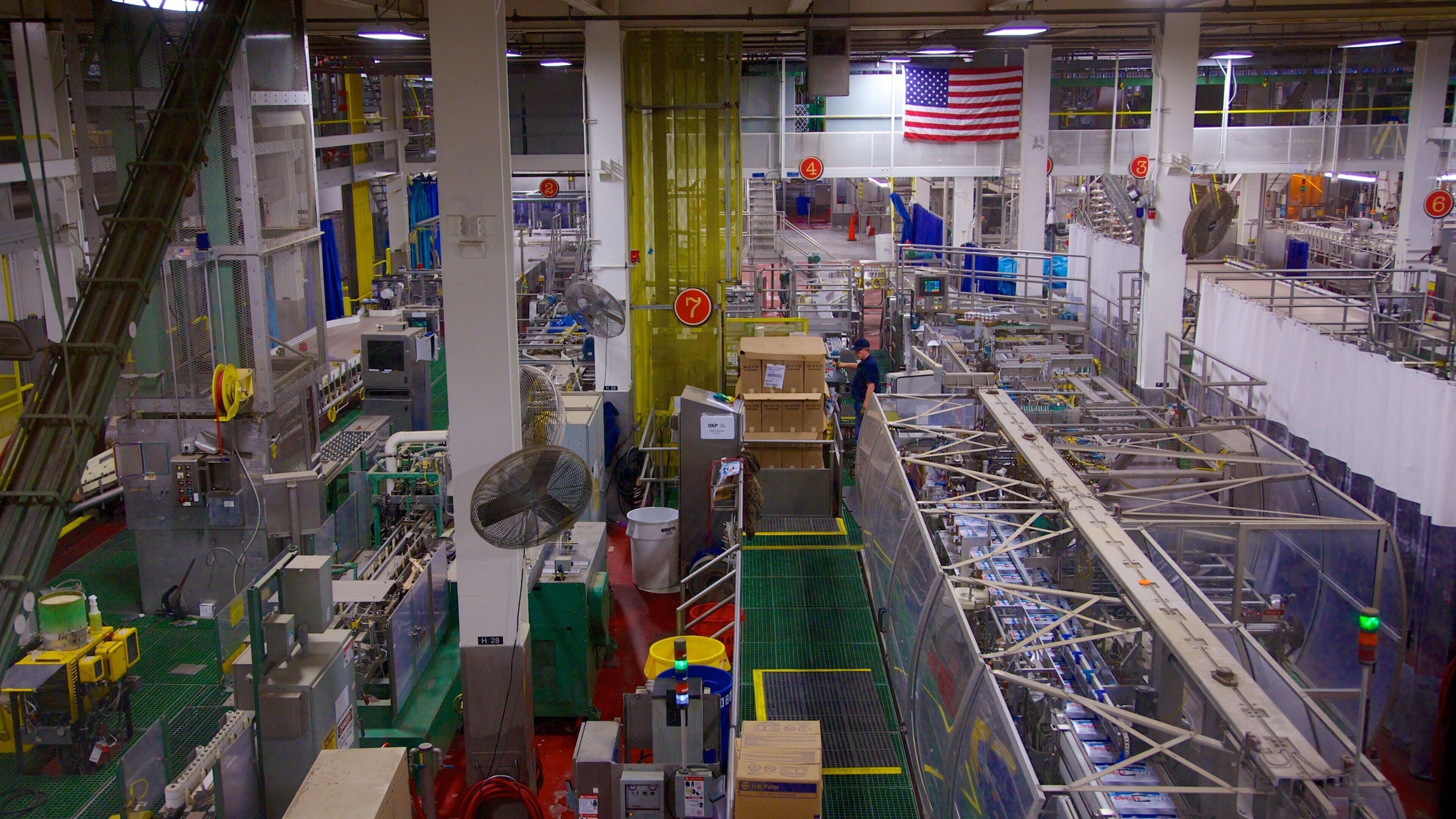 Coors Brewery featuring interior views and industrial elements