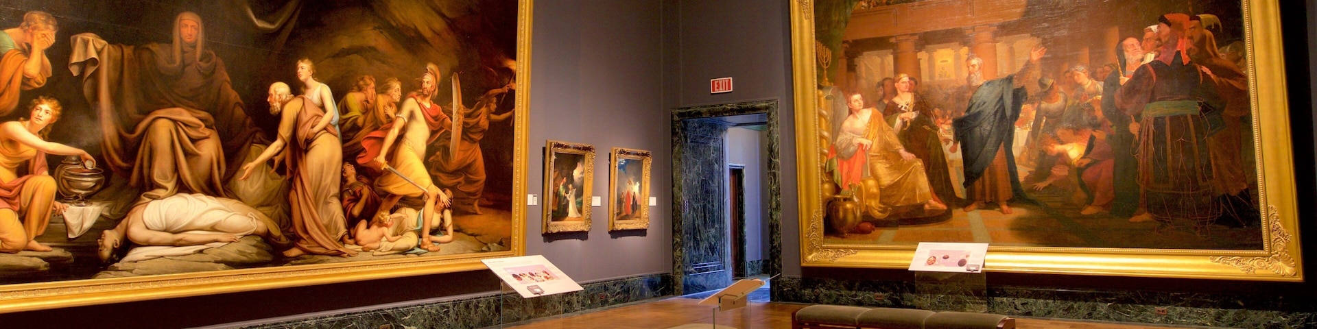 Instituto de Artes de Detroit mostrando arte e vistas internas