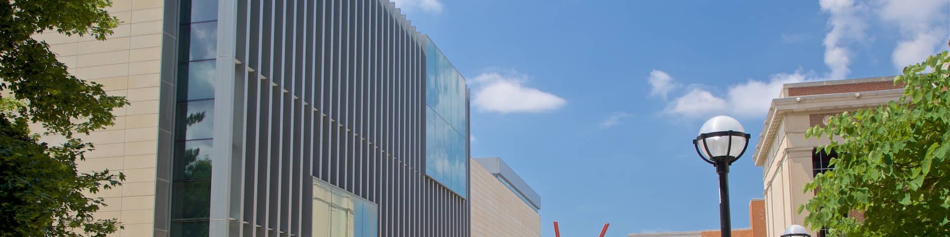 University of Michigan which includes street scenes and outdoor art as well as a couple